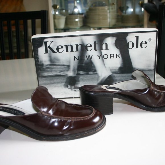 KENNETH COLE of New York Loafer/Slide Brown/Cordovan Color 8B Made in Brazil - Picture 7 of 15